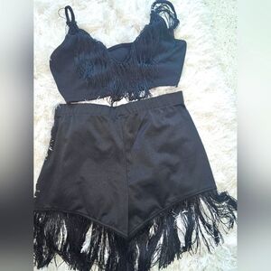 Fringe Short Set